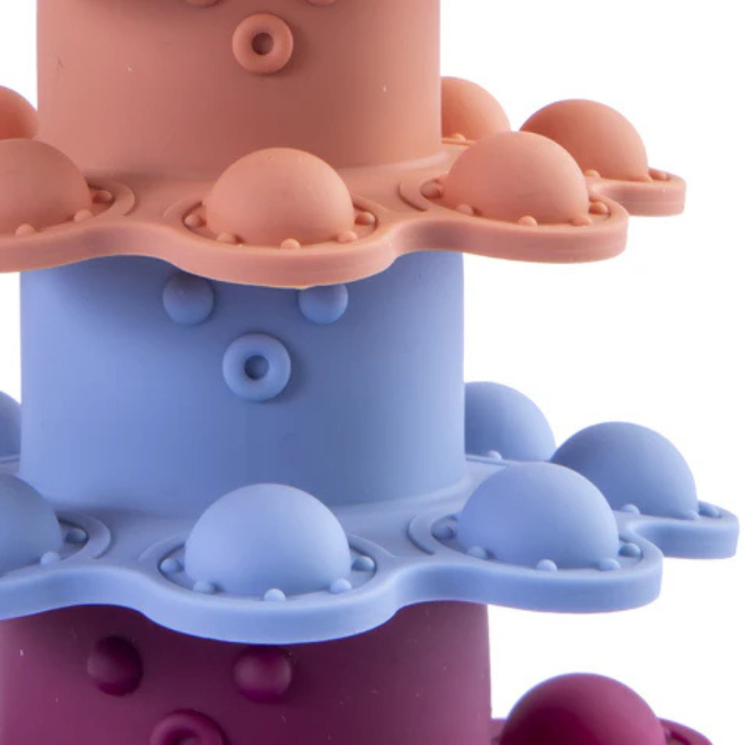 Juguete Torre Pulpo Montessori Silicona | Bebesit