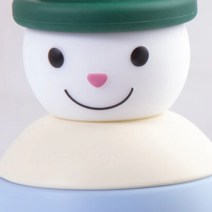 Juguete Muñeco de Nieve Montessori Silicona - Verde | Bebesit