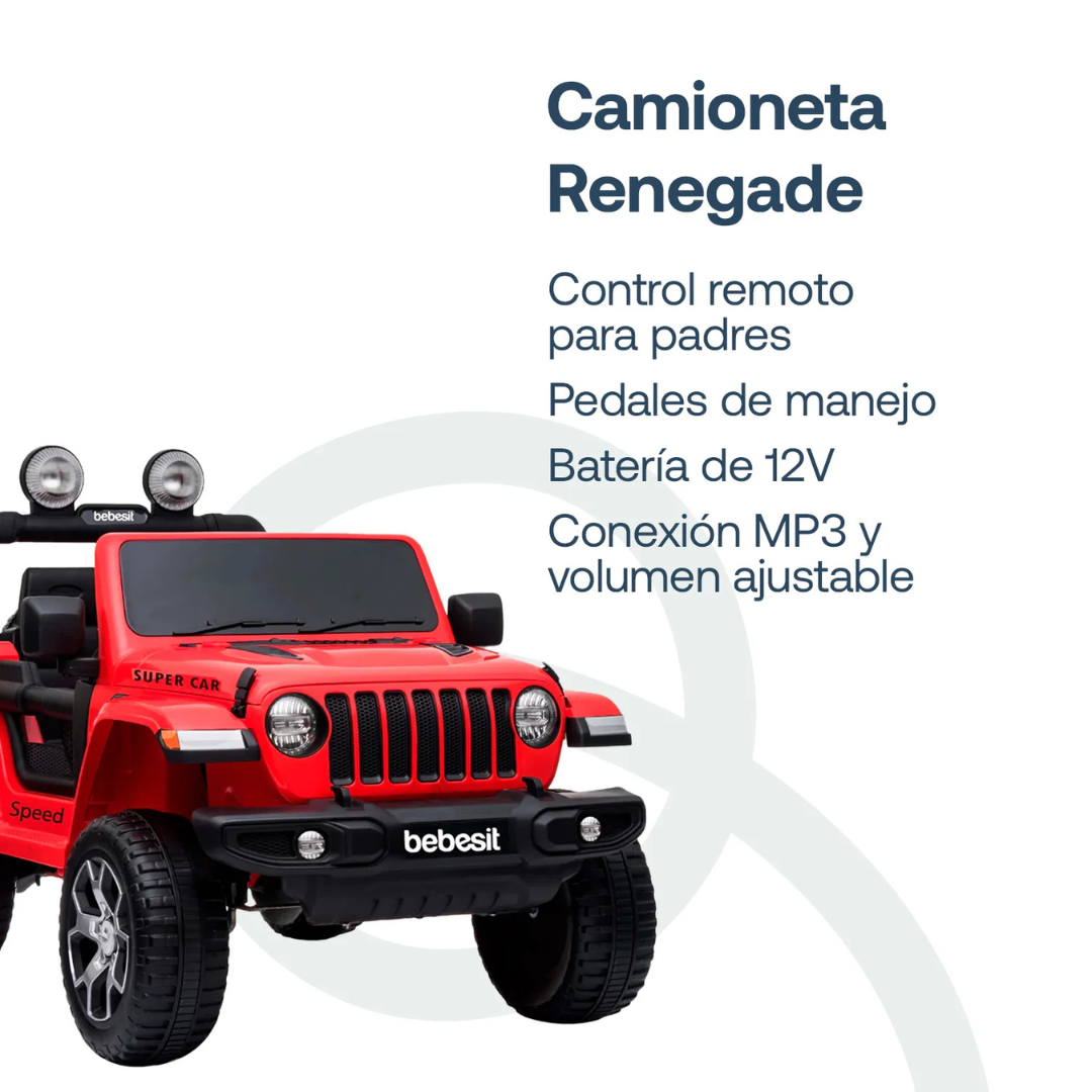 Camioneta Renegade - Roja | Bebesit