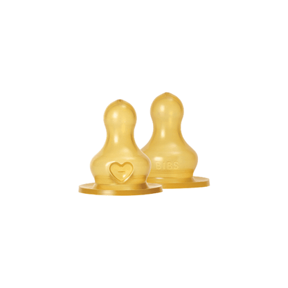 Pack de 2 Tetinas Mamadera - Caucho Natural | BIBS