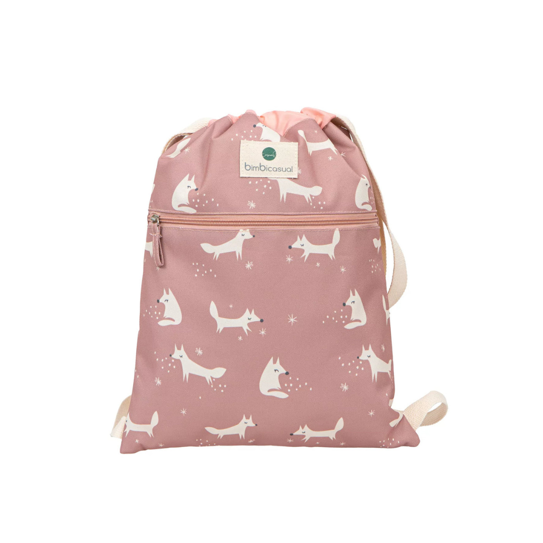 Bolsa/Mochila Merienda - Fox Rosa | Bimbidreams