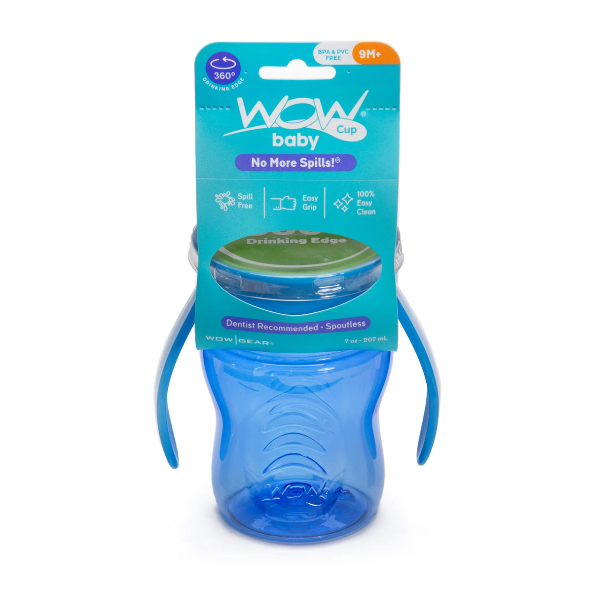 Vaso Antiderrame Baby Tritan 207 ml - Azul | WOW Cup