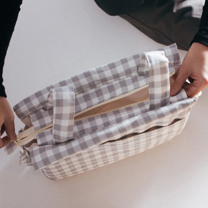 Bolso Clásico - Vichy Gris | miNest