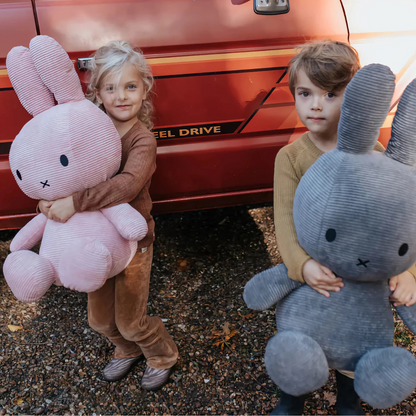 Peluche Miffy Eco Corduroy 70 cm - Amarillo | Bon Ton Toys