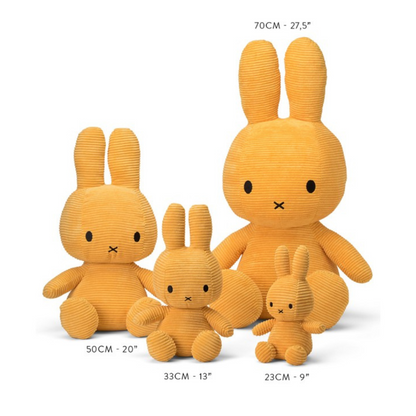 Peluche Miffy Eco Corduroy 33 cm - Gris | Bon Ton Toys