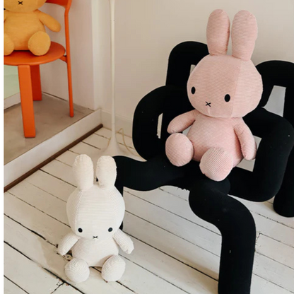 Peluche Miffy Eco Corduroy 50 cm - Gris | Bon Ton Toys