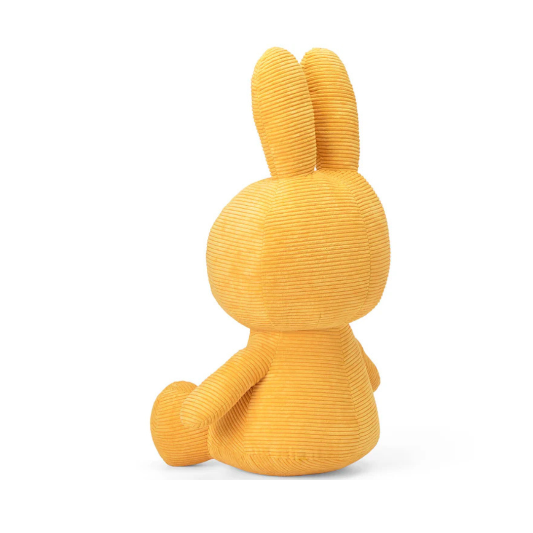 Peluche Miffy Eco Corduroy 70 cm - Amarillo | Bon Ton Toys