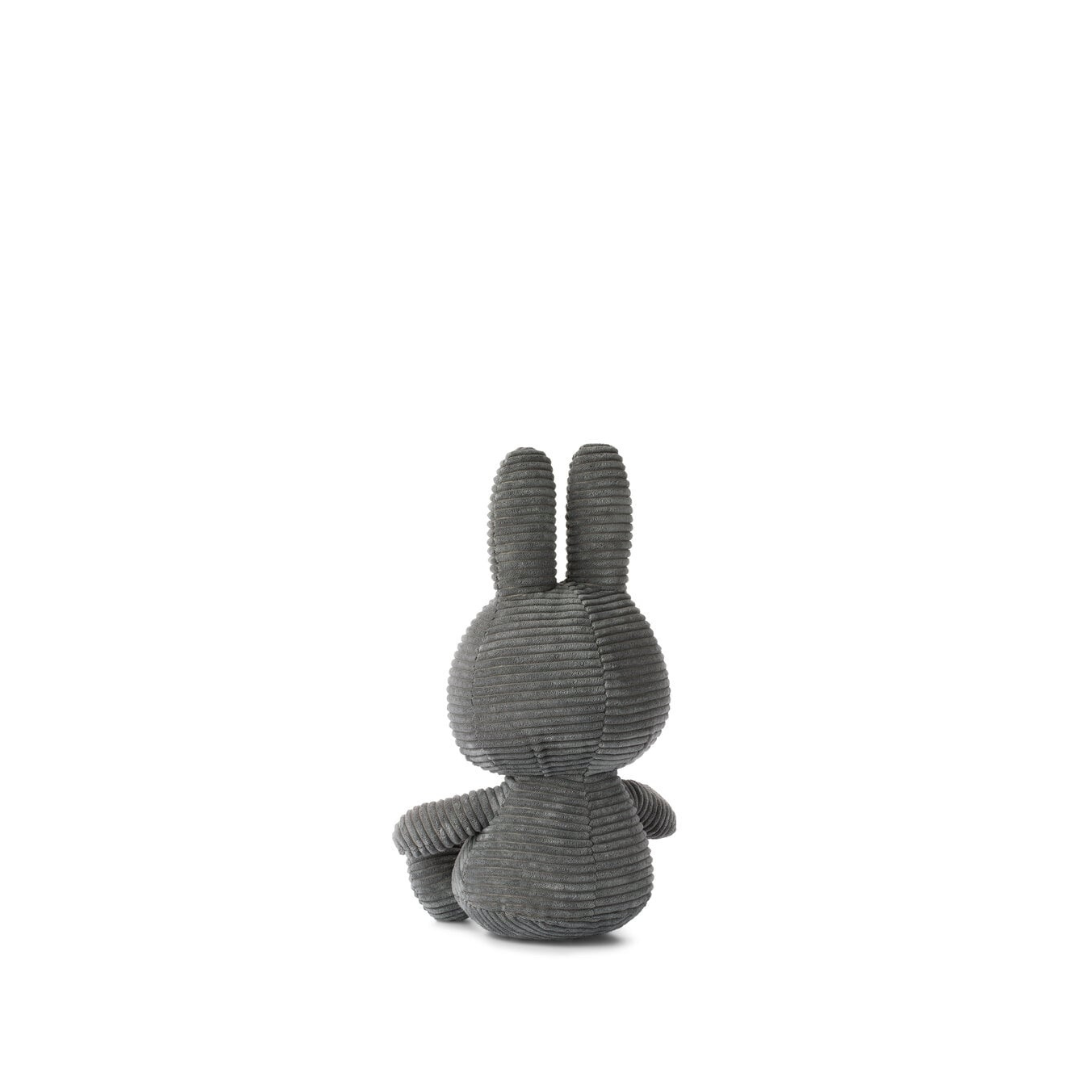 Peluche Miffy Eco Corduroy 33 cm - Gris | Bon Ton Toys
