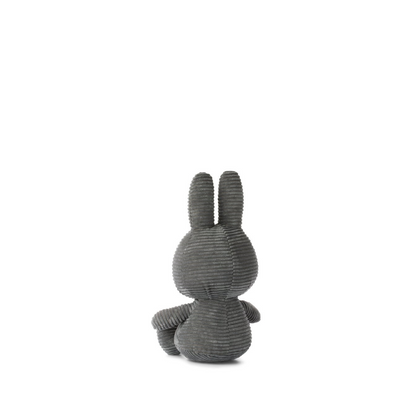 Peluche Miffy Eco Corduroy 33 cm - Gris | Bon Ton Toys