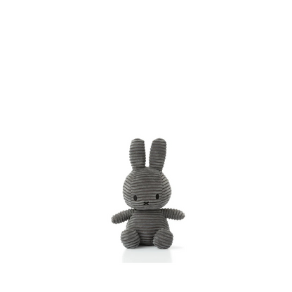 Peluche Miffy Eco Corduroy 23 cm - Gris | Bon Ton Toys