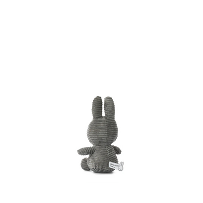 Peluche Miffy Eco Corduroy 23 cm - Gris | Bon Ton Toys