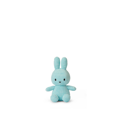 Peluche Miffy Eco Corduroy 23 cm - Turquesa | Bon Ton Toys