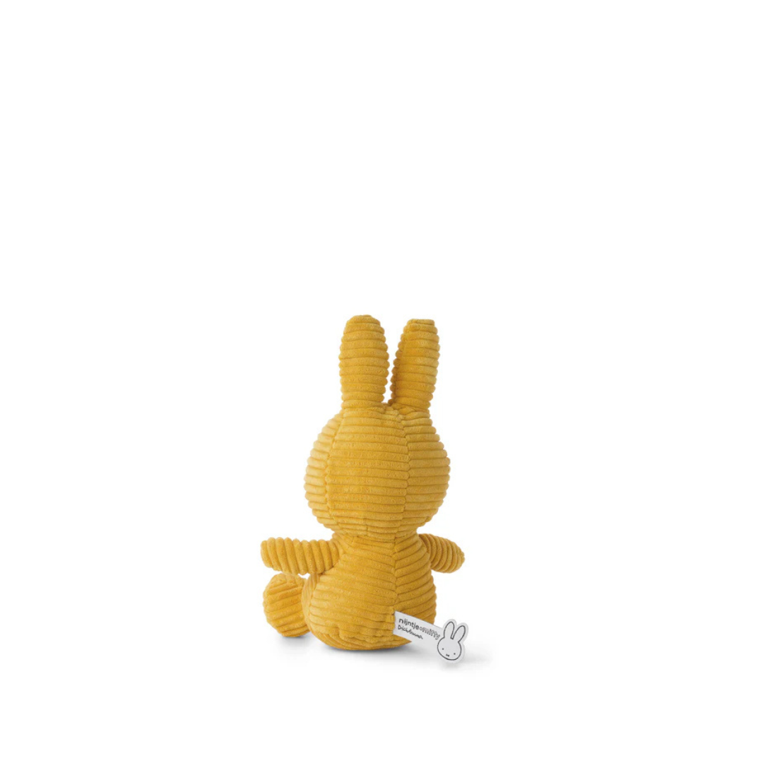Peluche Miffy Eco Corduroy 33 cm - Amarillo | Bon Ton Toys