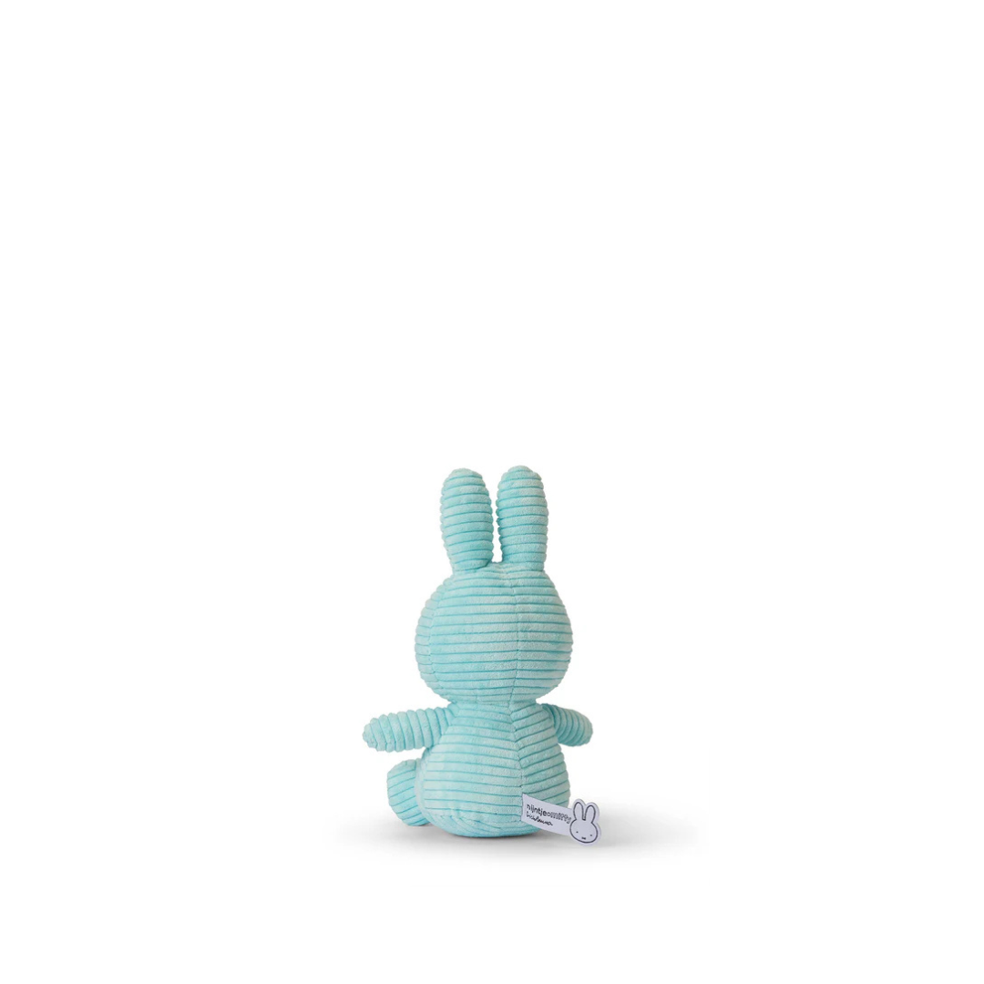 Peluche Miffy Eco Corduroy 23 cm - Turquesa | Bon Ton Toys