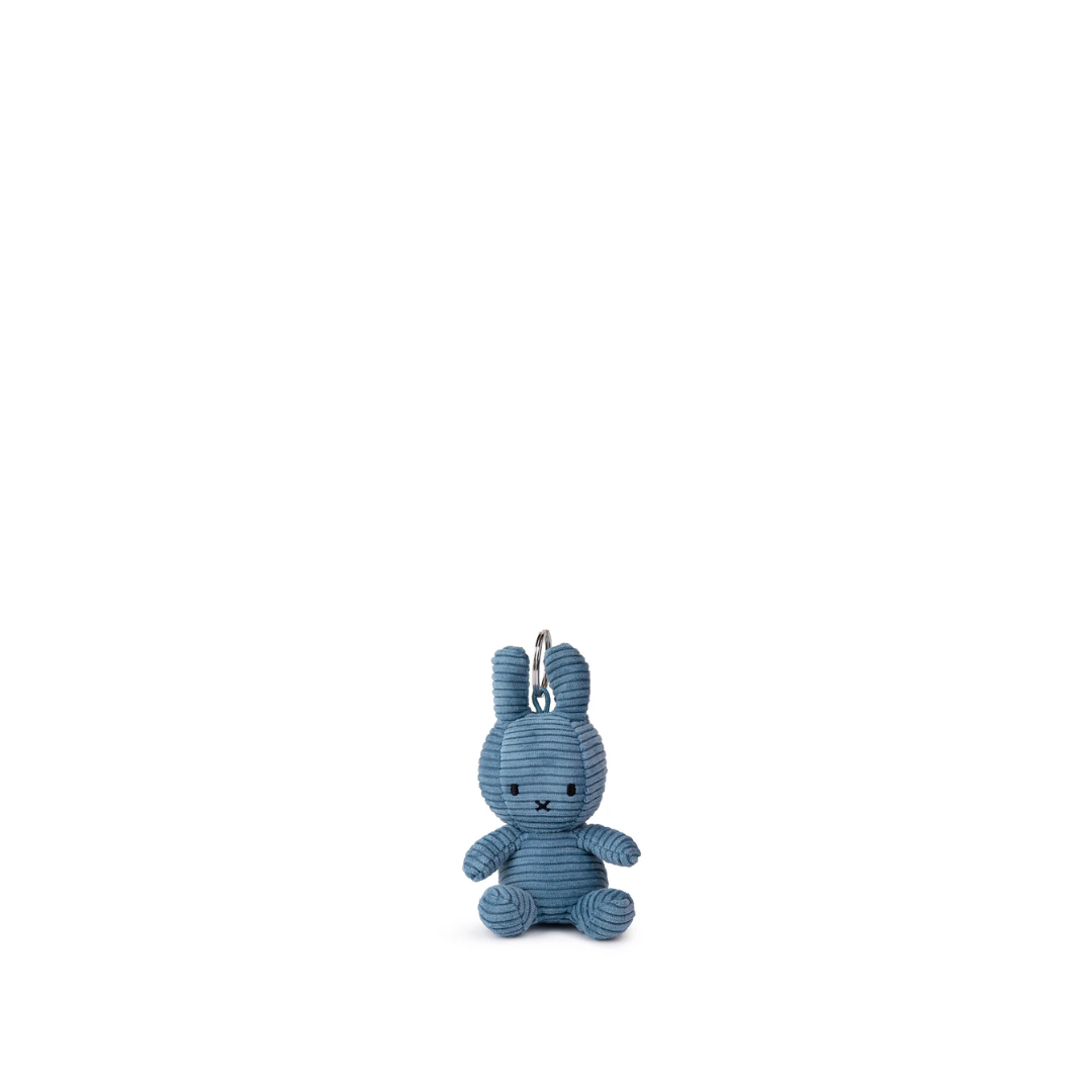 Peluche y Llavero Miffy Eco Corduroy 10 cm - Azul | Bon Ton Toys
