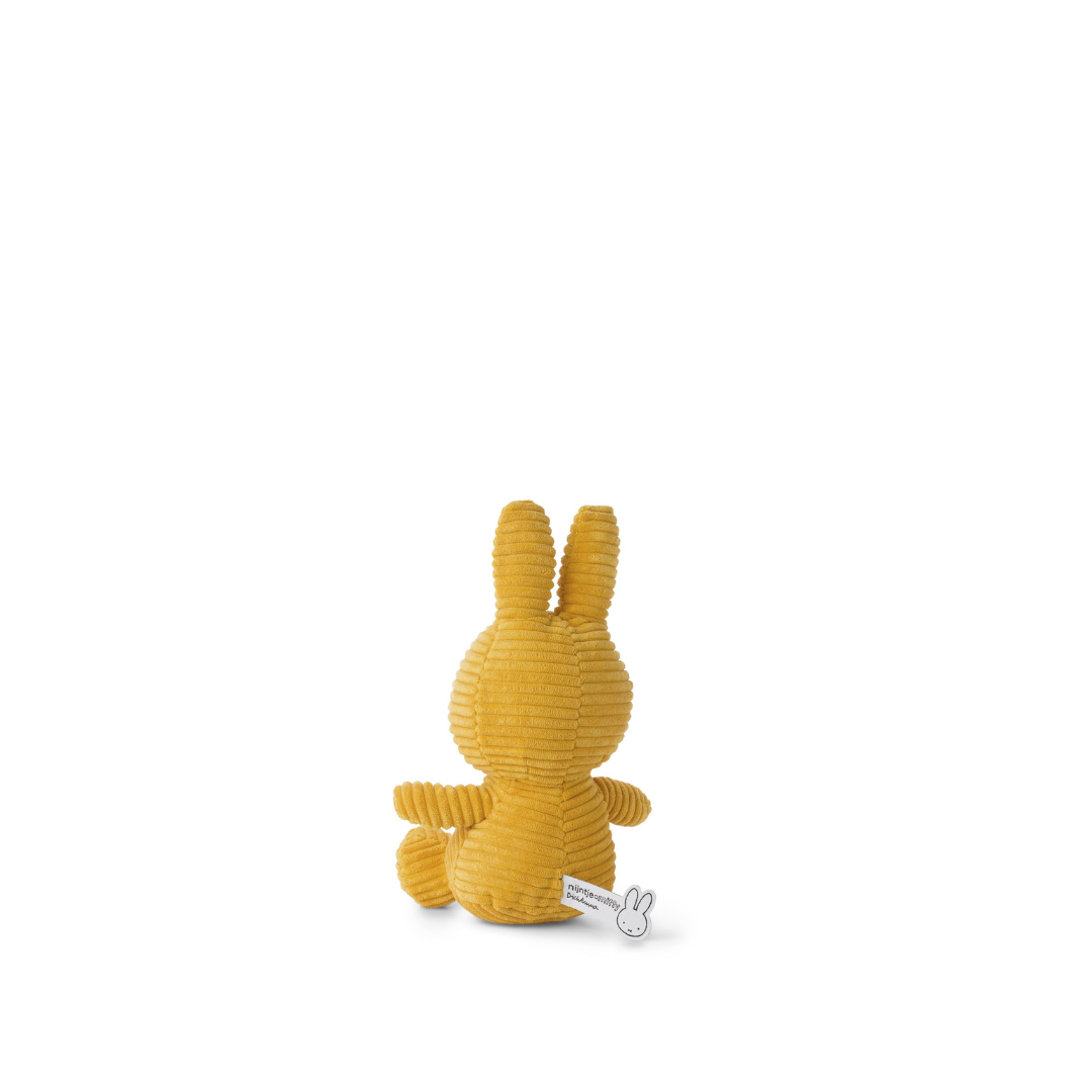 Peluche Miffy Eco Corduroy 23 cm - Amarillo | Bon Ton Toys