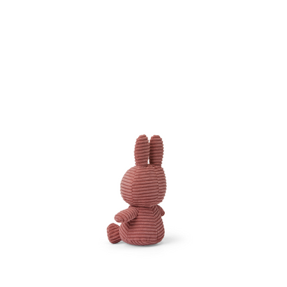 Peluche Miffy Eco Corduroy 23 cm - Palo Rosa | Bon Ton Toys