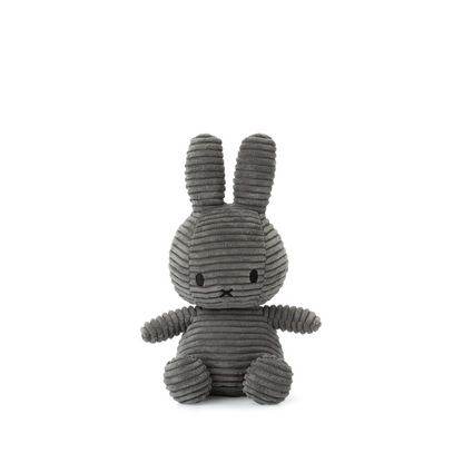 Peluche Miffy Eco Corduroy 50 cm - Gris | Bon Ton Toys