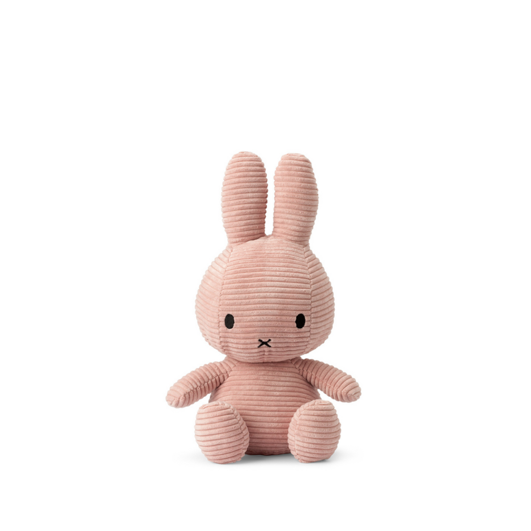Peluche Miffy Eco Corduroy 50 cm - Rosado | Bon Ton Toys