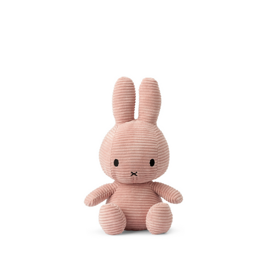 Peluche Miffy Eco Corduroy 50 cm - Rosado | Bon Ton Toys