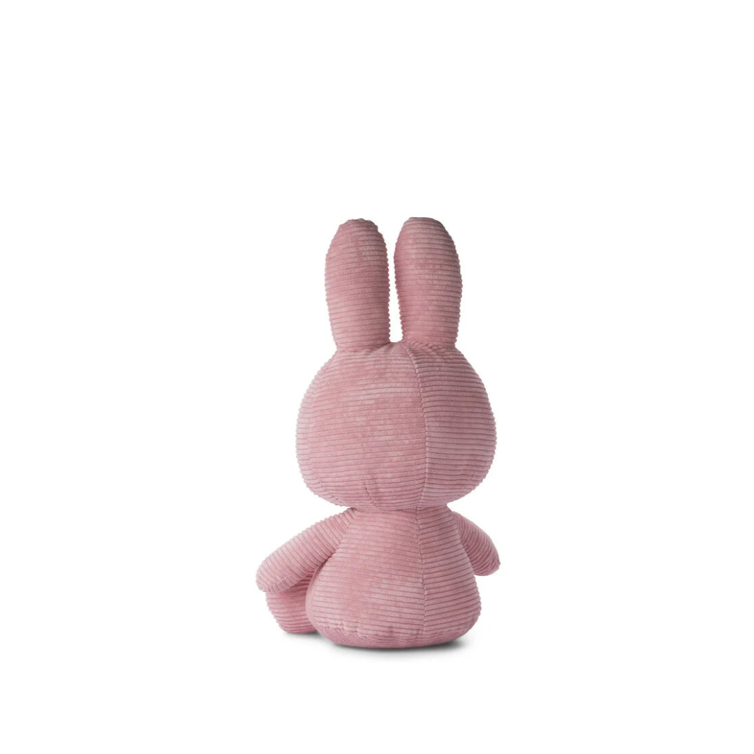 Peluche Miffy Eco Corduroy 50 cm - Rosado | Bon Ton Toys