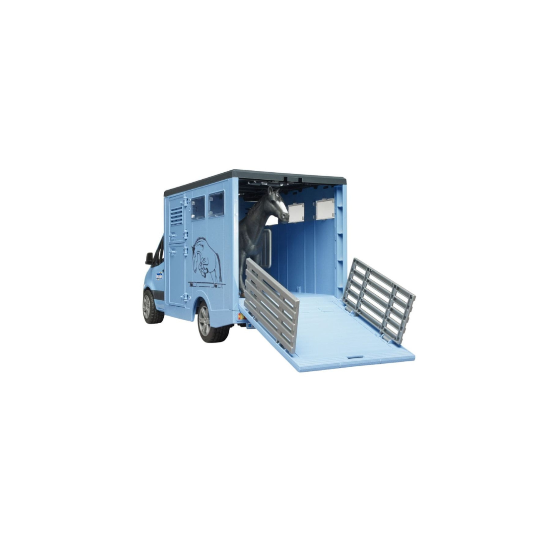 Transportadora de Animales con Caballo 02674 - Escala 1:16 | Bruder