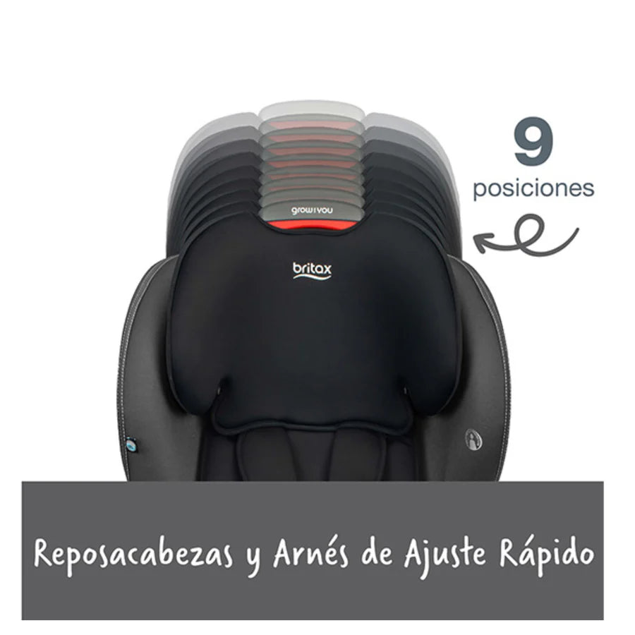 Silla Auto Butaca Grow With You - Mod Black | Britax