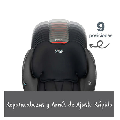 Silla Auto Butaca Grow With You - Mod Black | Britax