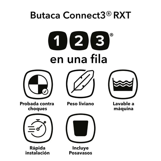 Butaca Connect3® RXT 2-in-1 High-Back Booster - Blue Surge | Diono