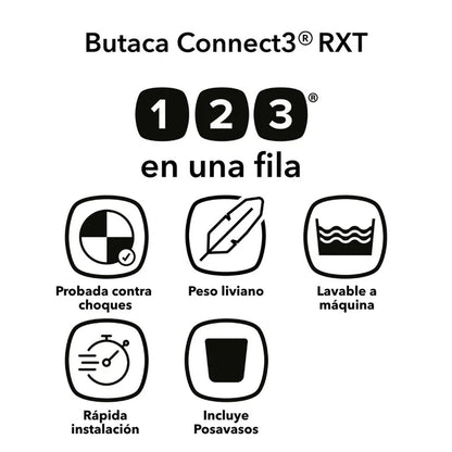 Butaca Connect3® RXT 2-in-1 High-Back Booster - Blue Surge | Diono