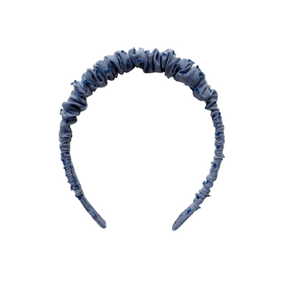 Cintillo Repollito - Plumeti Denim Azul | Caperucita