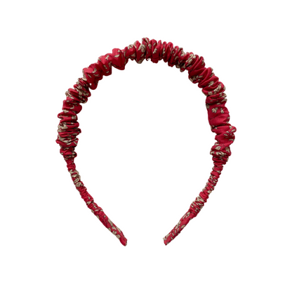 Cintillo Repollito - Rojo Flores Liberty | Caperucita