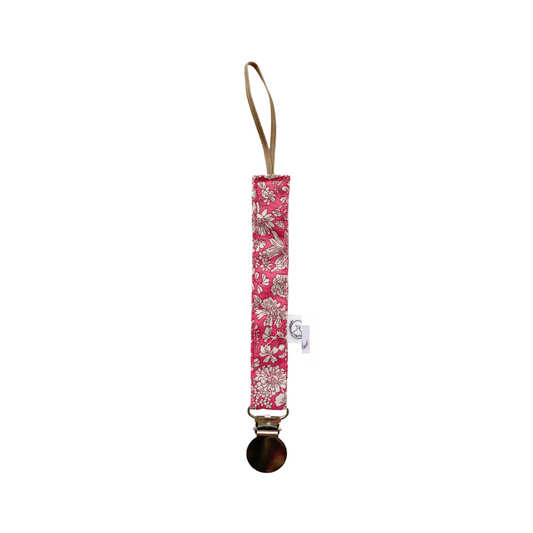 Portachupete de Género - Rosa Intenso Flores Blancas Liberty | Caperucita