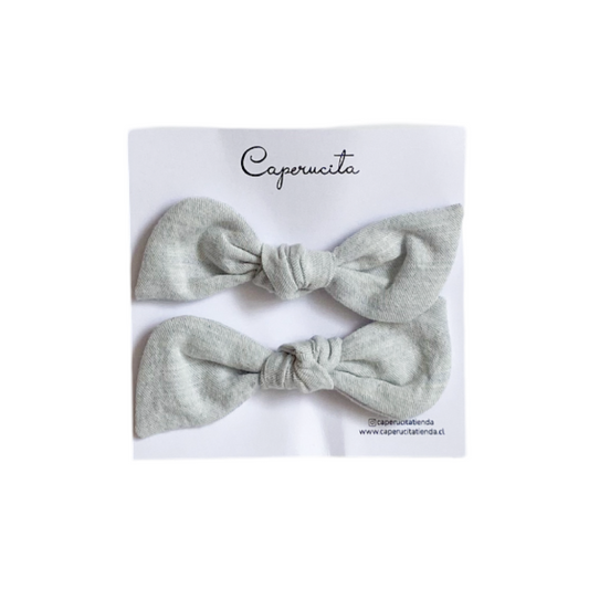 Set 2 Colet Orejitas de Oso - Tamaño S - Celeste Claro | Caperucita