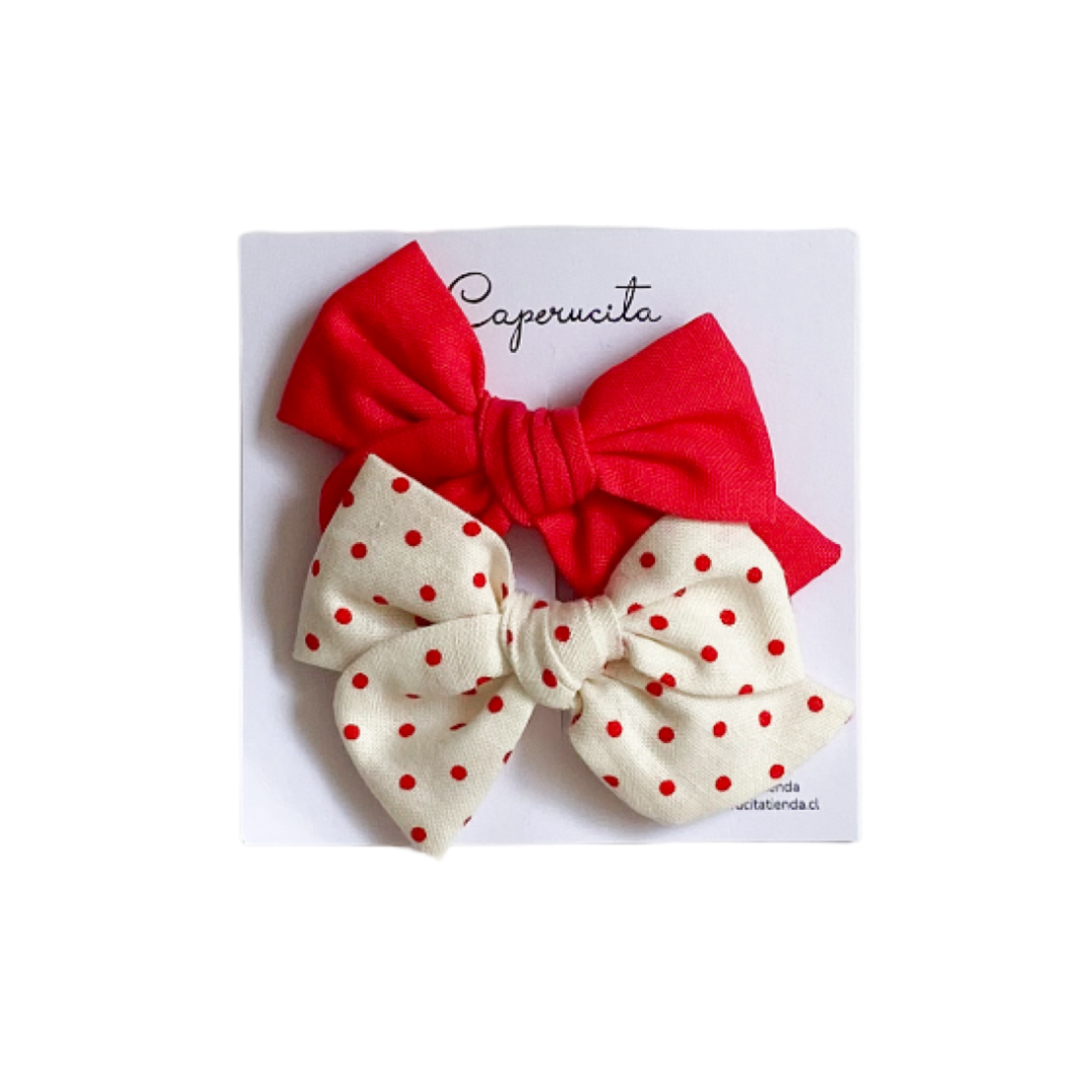Set Margaritas Chicas - Sandía y Lunares Rojos | Caperucita