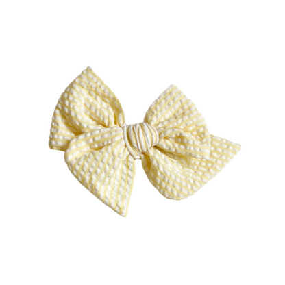 Cinta Tulipán - Tamaño L - Rayas Amarillas Relieve | Caperucita