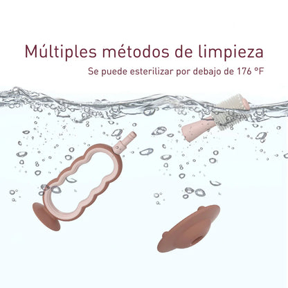Cepillo Dental de Silicona para Bebé - Verde | MomCozy