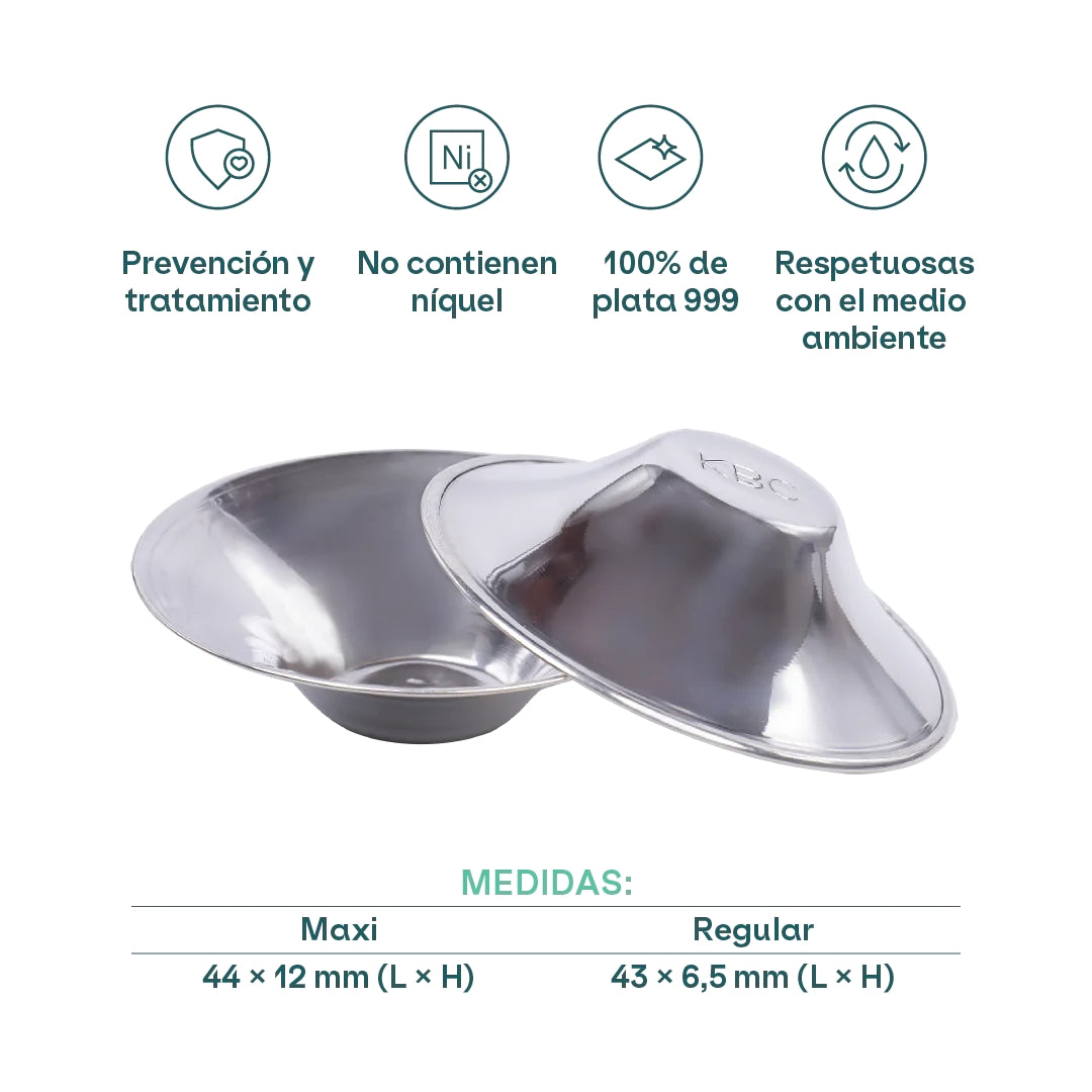 Copas para Lactancia de Plata Trilaminada | Koala Baby Care