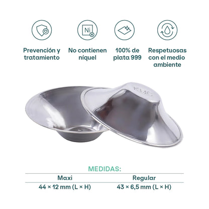 100% 999 Silver Breastfeeding Cups