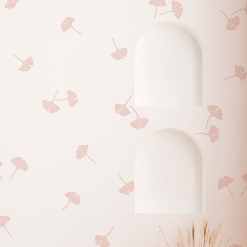 Stickers Decorativos Para Muros - Gingko Rosa | Murami