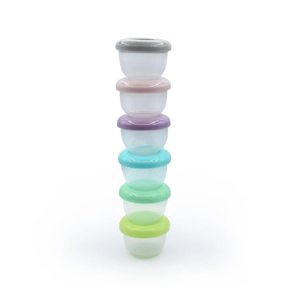 Pack de 6 Contenedores Plásticos Apilables | Melii