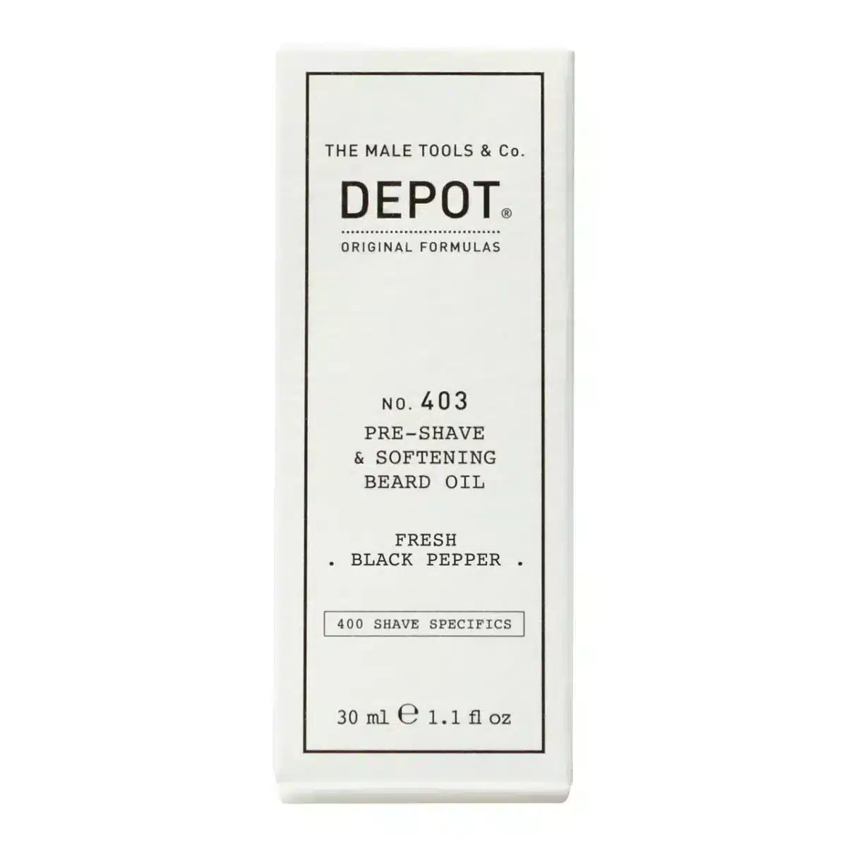 Depot No. 403 Λάδι για πριν το Ξύρισμα & Μαλακτικό για την Γενειάδα 30ml