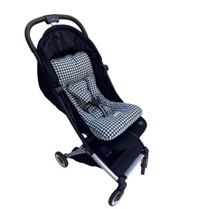 Cojín para Coche - Algodón - Vichy Azul | Baby Mattress