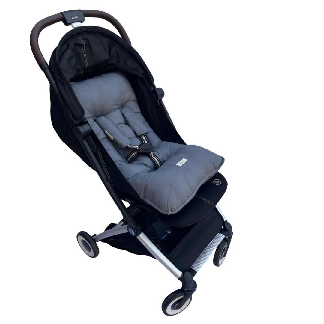 Cojín para Coche - Lino - Gris Marengo | Baby Mattress
