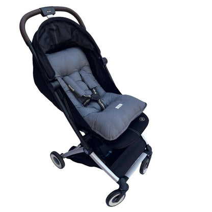 Cojín para Coche - Lino - Gris Marengo | Baby Mattress