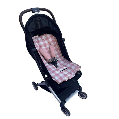 Protector Acolchado para Coche - Vichy Rosa | Baby Mattress
