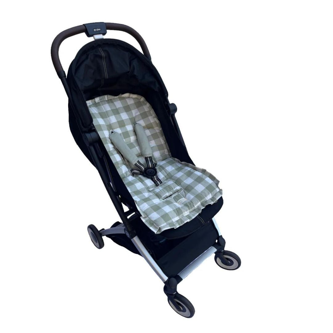 Protector Acolchado para Coche - Vichy Verde | Baby Mattress