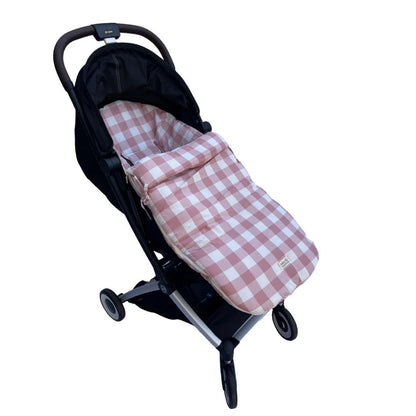 Saco para Coche - Algodón - Vichy Rosado | Baby Mattress