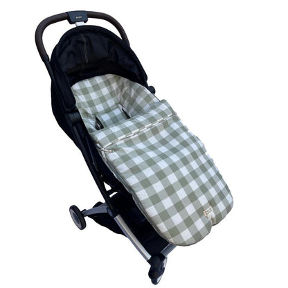 Saco para Coche - Algodón - Vichy Verde | Baby Mattress