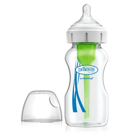 Mamadera de Vidrio Anticólicos Boca Ancha - 270ml | Dr. Brown's
